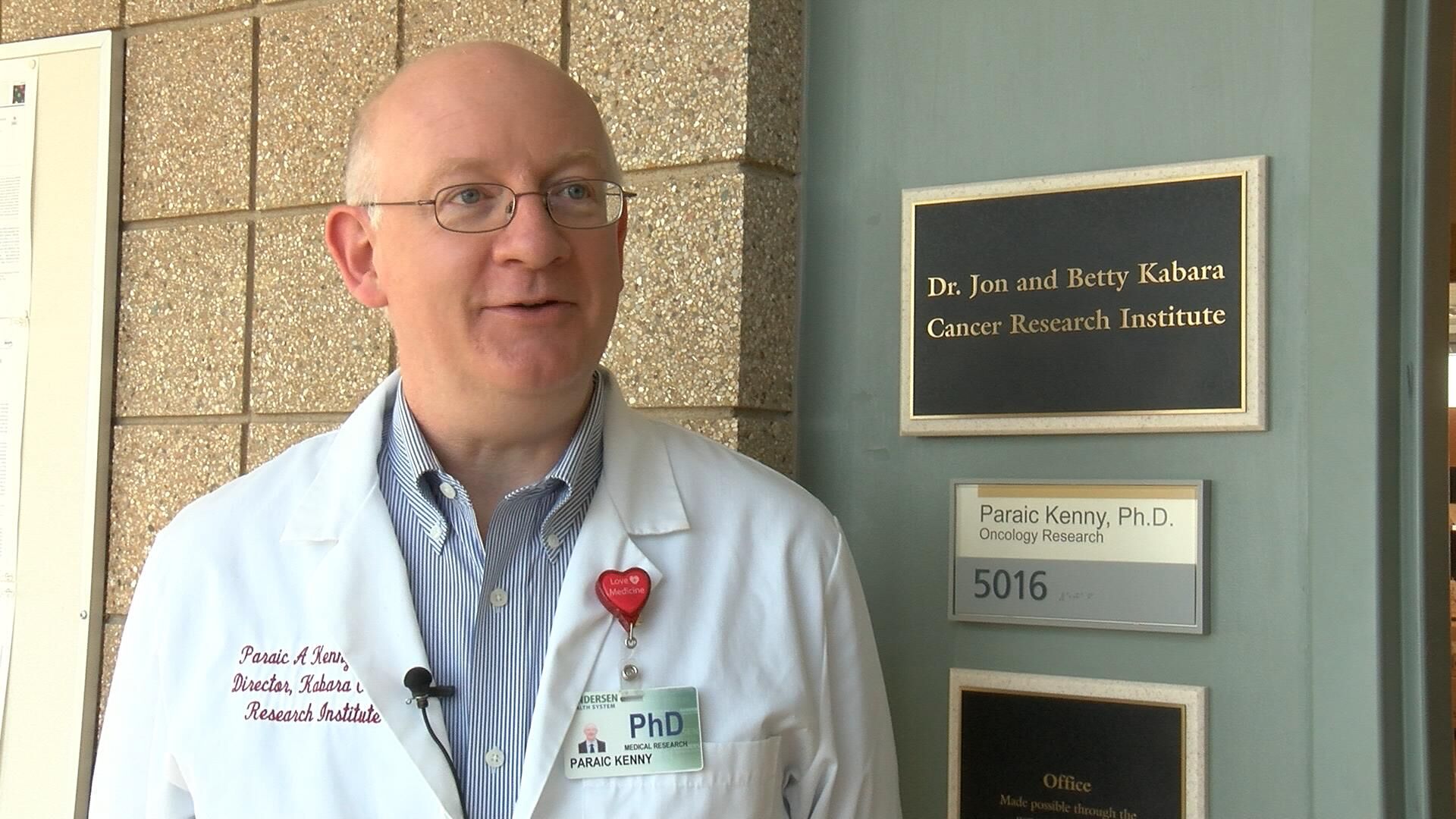 Paraic Kenny PhD - Kabara Cancer Research Institute Director - Gundersen Medical Foundation.jpg